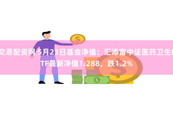 交易配资网 5月23日基金净值：汇添富中证医药卫生ETF最新净值1.288，跌1.2%