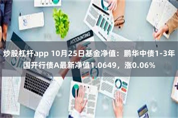 炒股杠杆app 10月25日基金净值：鹏华中债1-3年国开行债A最新净值1.0649，涨0.06%